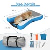 Sevobal Pet Steps and Ramps, Inflatable Dog Stair Ramp with Storage Bag, Portable Pet Steps for Boat Dock Pool, Blue, 40.15"*59.8"*6.5" - 4 of 4