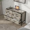 NicBex 31.20" H Metal Handles & Legs Dresser Storage Cabinet for Bedroom with Drawers - 4 of 4