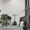 NicBex Modern Set of 2 Round Side Tables with Unique Vase Base Design for Living Room and Lounge - 3 of 4