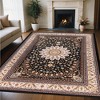 Classic Floral Medallion Washable Indoor Area Rug by Blue Nile Mills - 2 of 4