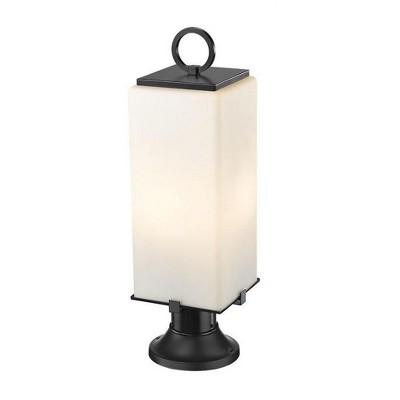 Sana Black Aluminum 2-Light Outdoor Pier Mount Fixture