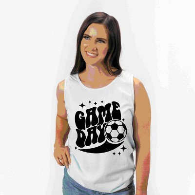 Simply Sage Market Soccer Game Day Sparkle Garment Dyed Tank