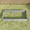 Lirago Rectangle Galvanized Metal Raised Garden Bed-Large Outdoor Planter Box for Vegetables and Flowers Silver 91.34"Lx44.69"Wx11.81"H - 4 of 4