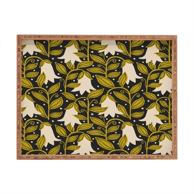 April Lane Art Wildflower I Rectangular Tray - Deny Designs