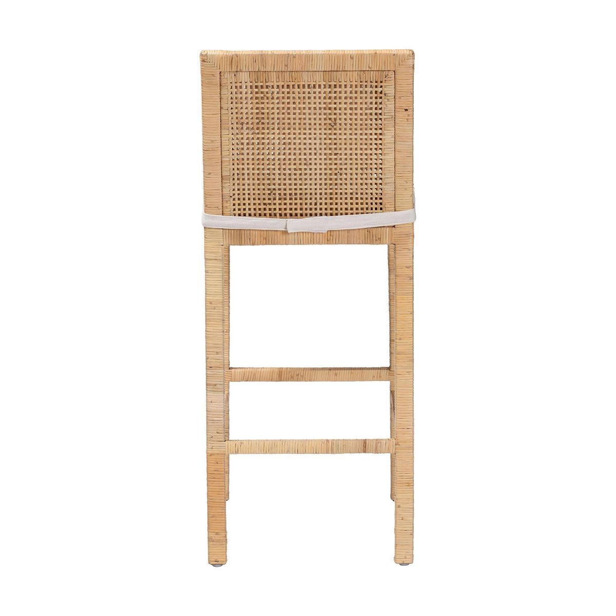 bali & pari Sofia Rattan Bar Stool Natural - thumbnail 5