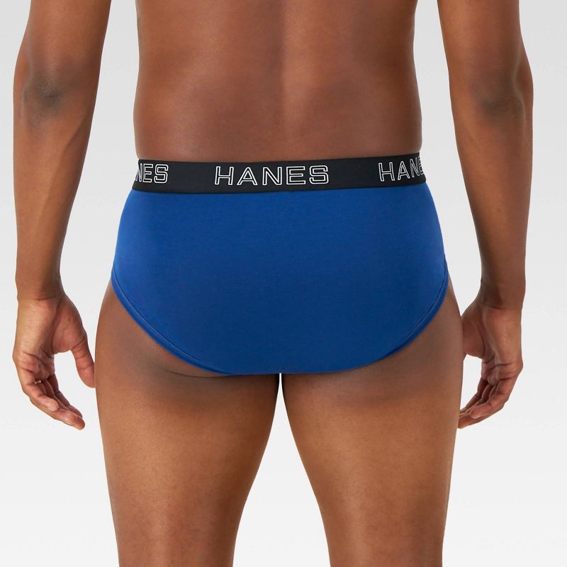 Hanes Premium Men&#39;s Briefs with Total Support Pouch 3pk - Gray/Blue/Black, 4 of 7