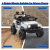 12V Kids Ride-On Truck w/Remote - 3 Speeds (Max 2.5MPH), Dual Motors, LED Lights, Music (Ages 3-8, 61lbs) - 3 of 4