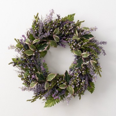 Sullivans Artificial Lavender Wreath 22