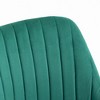 Kumasinova Velvet Mid-Back Swivel Scallop Shape Computer Desk Office Chair with Wheels for Living Room,Bedroom,Study Room - 2 of 4