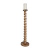 Mango Wood Pillar Candle Holder - Rustic Twisted Design Taper Candle Stand, Handcrafted for Home, Office, Living Room, Bedroom - 36" Brown - 2 of 4