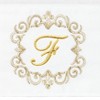 Linum Home Textiles 100% Turkish Cotton MONICA Gold Thread 2PC Embellished Hand Towel Set - 3 of 3