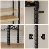 TackView Over-the-Washer 5-Tier Storage Shelf – Adjustable Height Laundry Organizer, Double-Layer Wood Shelves - 4 of 4