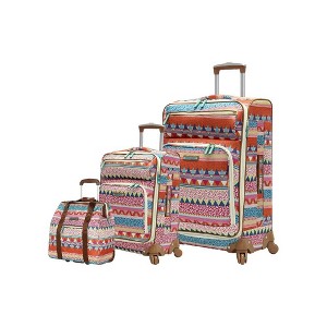Summit Adventure 3-Piece Softside Spinner Luggage Set On The Prowl - 1 of 4