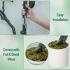 5/6FT Artificial Magnolia Tree, Realistic Faux Plants in Pot, Magnolia Tree Artificial Plant with Blooming Flowers and Leaves - 4 of 4