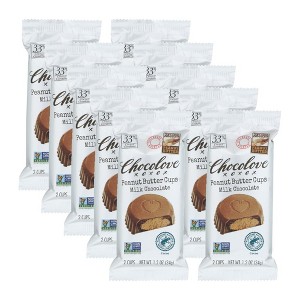 Chocolove Peanut Butter Cups Milk Chocolate - Case of 10/1.2 oz - 1 of 4