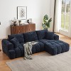 Dolonm Chenier L-shaped Combination Sofa with Side Lounge Chair,Compression Boneless Sofa,No Assembly Required,for Living Room,Bedroom - 2 of 4