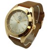 Olivia Pratt Minimalist Faux Leather Band Men Watch - 2 of 4