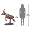 Design Toscano Leaping Pronghorn Antelope Cast Bronze Garden Statue - 2 of 3