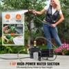VEVOR 1HP Premium Cast Iron Shallow Well Jet Water Pump, 115 Volt, 17.6 GPM 164 FT Maximum Head Irrigation Water Pump, Black - 3 of 4