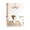 Elegant Lighting Briggs 30 inch pendant in black and brass with white shade - 2 of 4