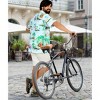 LA LEELA Men's Hawaiian Shirts Short Sleeve Button Down Shirt Mens Shirts Casual Vacation Party Caribbean Shirts for Men XXL Cerulean, Landscape - 3 of 4