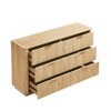NicBex 55" Wave-Pattern Fluted Dresser with 6 Drawers,Storage Cabinet with Curved Design,Wood Dressers for Bedroom,Living Room Furniture - 2 of 4
