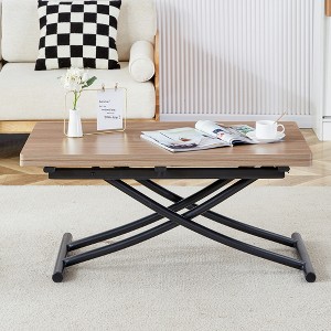 GlasFlength Coffee Tables, Chic and Versatile, Modern and Classic Designs for Every Home, Suitable for Living Room, Multicolored,43.3”*39.3”*29" - 1 of 4