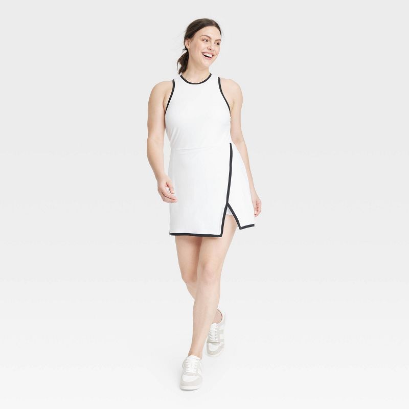 Women's High-Neck Wrap Active Dress - All In Motion™, 3 of 9