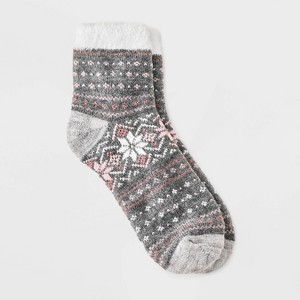 Women's Double Lined Cozy Ankle Socks - Auden™ 4-10 - 1 of 3