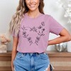 Simply Sage Market Women's Butterfly and Floral Heart Short Sleeve Graphic Tee - 2 of 4