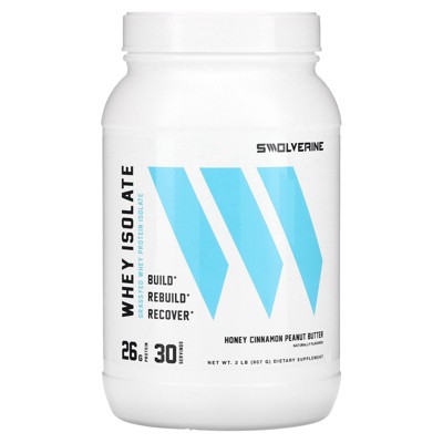 Swolverine Whey Isolate, Honey Cinnamon Peanut Butter, 2 lb (907 g)
