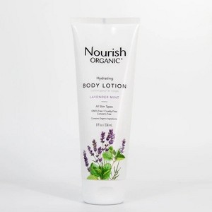 Hydrating Body Lotion Lavender Mint by Nourish Organic  -  8 oz Lotion - 1 of 1