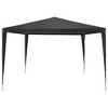 vidaXL Partytent - Durable Outdoor Canopy, Water-Resistant PE Material, Rust-Resistant Steel Frame, Anthracite 9.8'x9.8' Garden Gazebo - 3 of 4