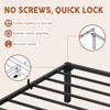 Jojoka Metal Bed Frame, Heavy Duty Platform with 800 lbs Support, No Box Spring Needed, Easy Tool-Free Assembly, Noise-Free Design - 3 of 4