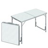 VYNXARIA 47" Folding Camping Table with Height Adjustability,Lightweight Portable Table with Carry Handle,Outdoor Folding Table Camping Accessories - 2 of 4