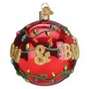Old World Christmas Hanging Mouth-Blown Glass Ornament for Trees, Merry & Bright Round Ball - 3 of 4