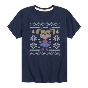 Boys' - Rugrats - Tommy and Friends Happy Holidays Short Sleeve Graphic T-Shirt - 1 of 4