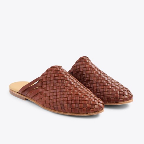 Nisolo Sustainable Women's Go-to Woven Slip On Brandy, Size 6 : Target