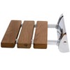 ALFI ABS14-PC Polished Chrome 14Inch Folding Teak Wood Shower Seat Bench - 4 of 4
