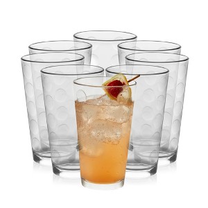 Libbey Reno Patterned Tumbler Glasses, 16 ounce, Set of 8 - 1 of 4
