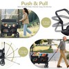 Kinder King 2-Seat Wagon Stroller, All-Terrain Foldable Stroller Wagon for Toddlers with Canopy, Snack Tray & Push/Pull Bar - 2 of 4