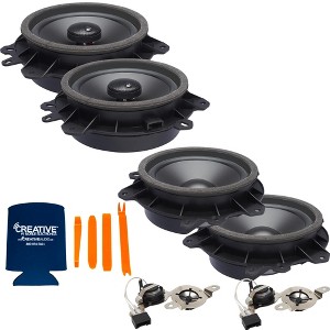 PowerBass OE Series Direct Replacement Speakers with Front Tweeters Compatible With Toyota MR2 00-05 - 1 of 4