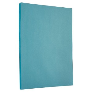 JAM PAPER Colored 24lb Paper - 8.5 x 11 - Blue Recycled - 50 Sheets/Pack - 1 of 1