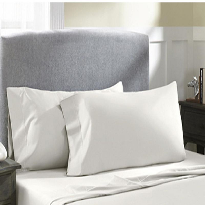 Perthshire Platinum Concepts 800 Thread Count Solid Sateen Sheet - 4 Piece Set - Ivory, 2 of 5