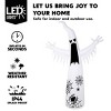 Joyfy 12 FT Halloween Inflatables Outdoor Decorations, Giant Ghost Inflatable with 3-Colored Flashing Flame Light for Halloween Yard Garden Lawn Decor - 3 of 4