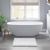 SEVOBAL Bathroom Rugs Bath Mat Rug Home Decor Carpet Shower Mat Home Decor for Bathtub Side Floor Shower Room Bathroom, White, 24"*17"*0.75" - 3 of 4