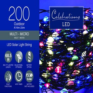Celebrations LED Micro Multicolored 200 ct String Christmas Light Bulbs 16.24 ft. - 1 of 1