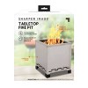 Sharper Image Tabletop Wood or Pellet Burning Outdoor Fire Pit Silver - image 4 of 4