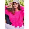 Women's Frayed V-Neck Sweater - Mainstrip - 2 of 4