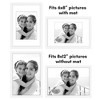 Americanflat 5 Pack of Picture Frames with Mat - Plexiglass Cover - 4 of 4